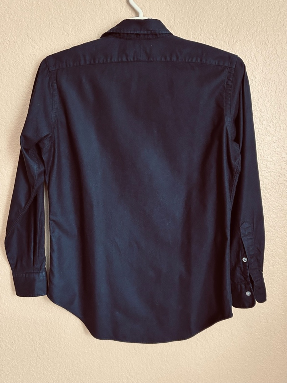 Polo Ralph Lauren Black Cotton/Cashmere Long Sleeve Button Down Shirt - Picture 3 of 9